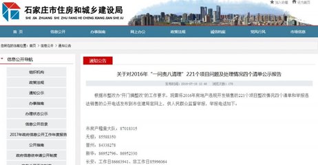 石家庄公布221个房地产违规开发销售项目整改情况(附列表)